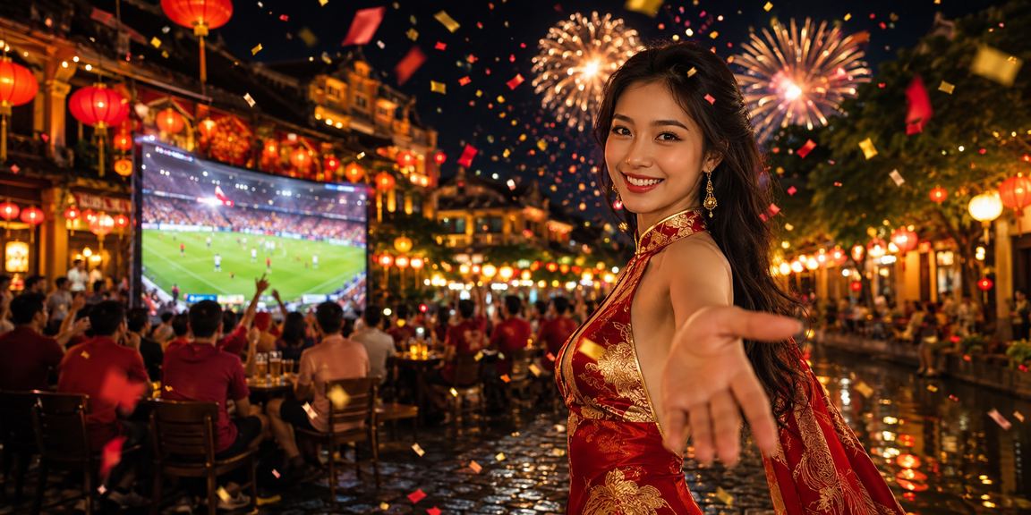 Đặt cược bóng đá dưới ánh đèn lồng Hội An buổi tối